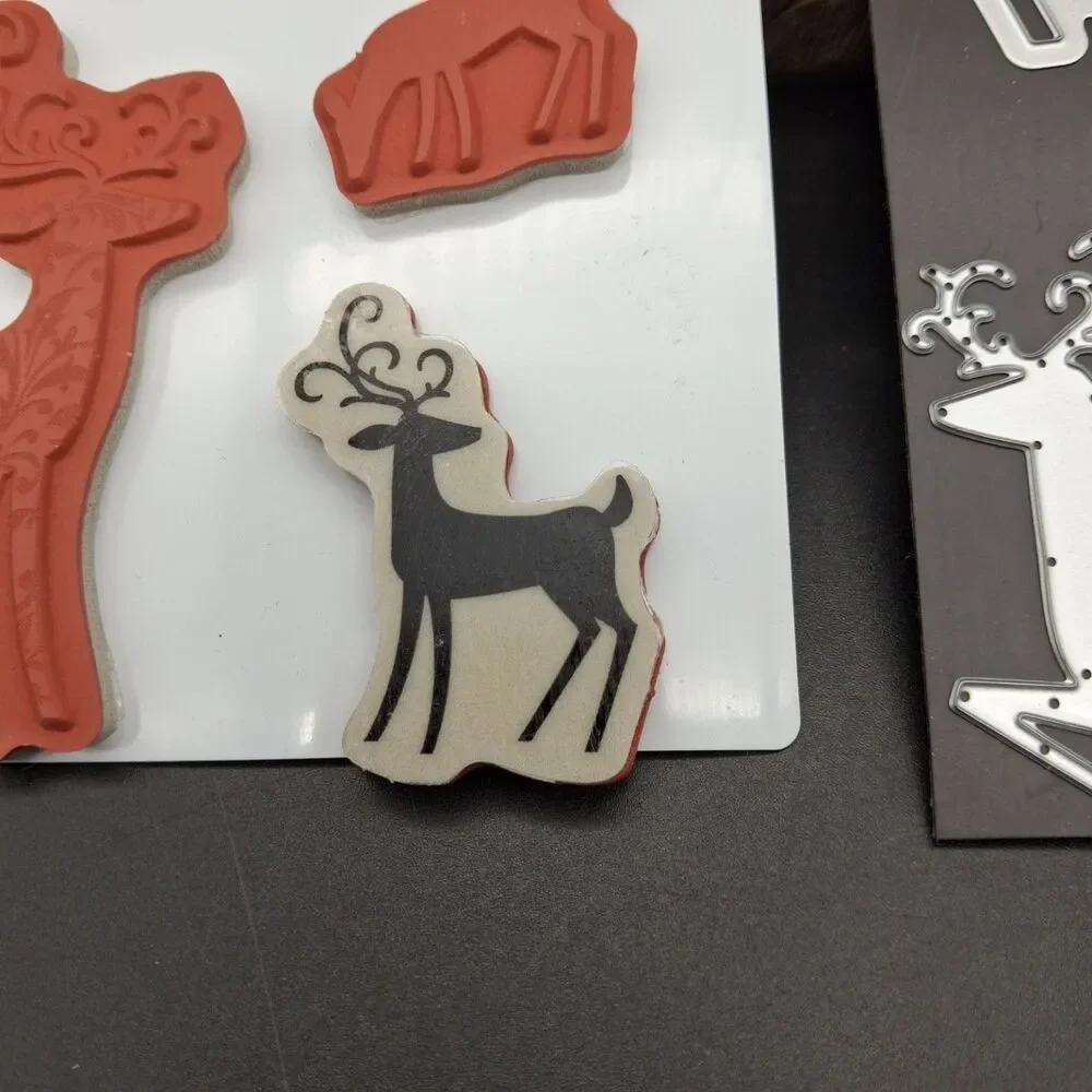 Stampin' Up! Dashing Deer Stamp Set & Detailed Deer Dies Bundle Retired